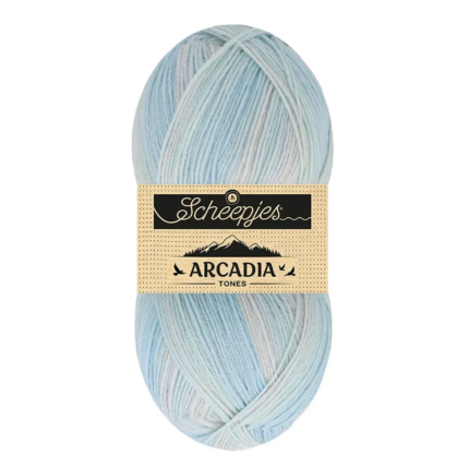 Arcadia Tones / Scheepjes / 4-diegu zeķu dzija 100g 701 Lagūna