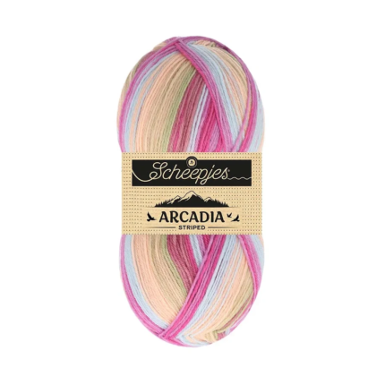 Arcadia Strped / Scheepjes / 4-diegu zeķu dzija 100g 914 Sonoras