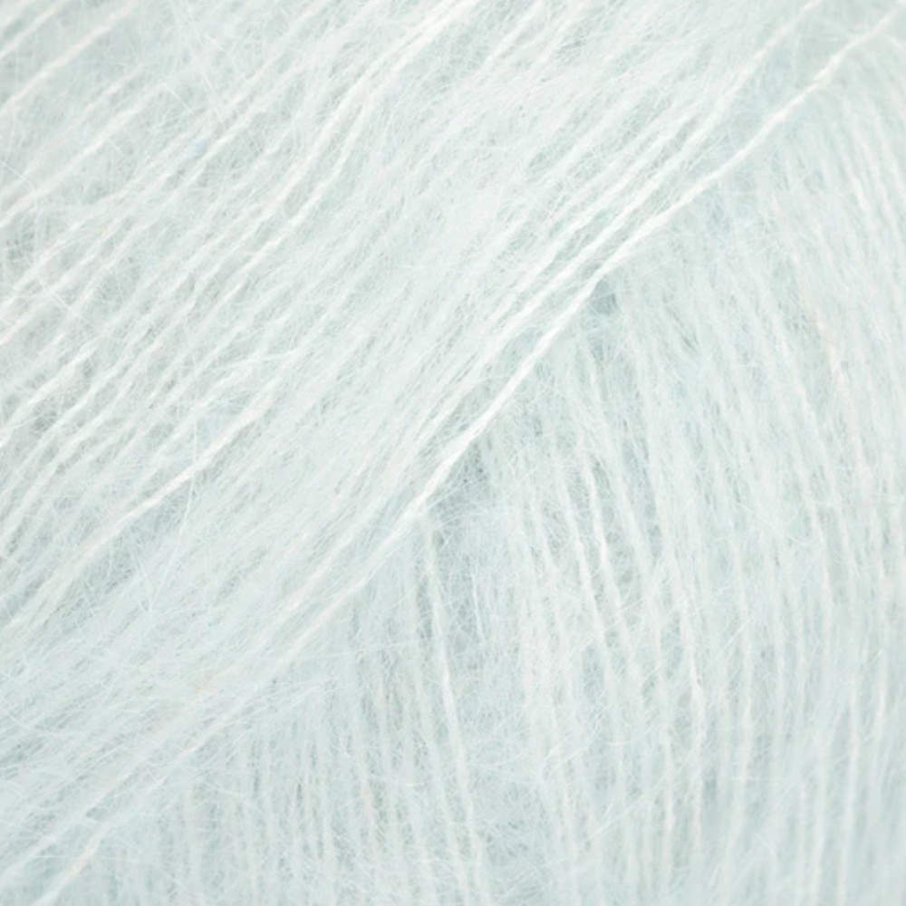 Ice-Crystal Dzija DROPS Kid-Silk Uni colour 59 Ice Crystal